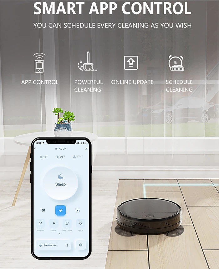 Automatic Intelligent Cleaning Floor Robot Vacuum Cleaner